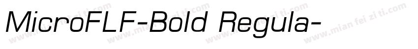 MicroFLF-Bold Regula字体转换